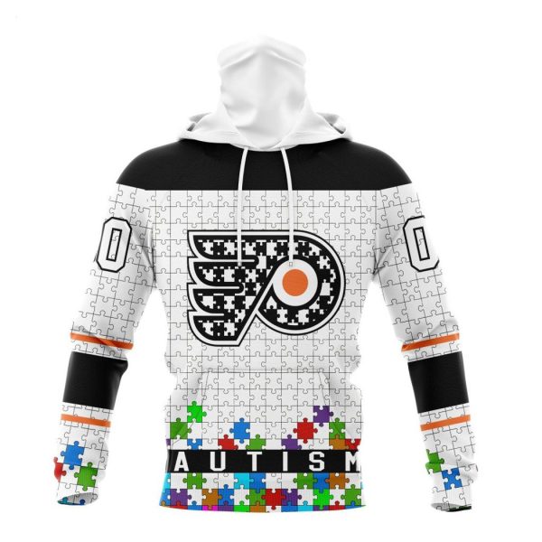 Personalized NHL Philadelphia Flyers Specialized Unisex Kits Hockey Fights Against Autism Hoodie