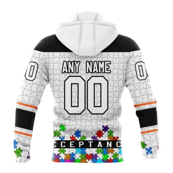 Personalized NHL Philadelphia Flyers Specialized Unisex Kits Hockey Fights Against Autism Hoodie