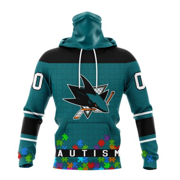 Personalized NHL San Jose Sharks Specialized Unisex Kits Hockey Fights Against Autism Hoodie