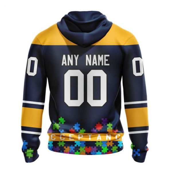 Personalized NHL St. Louis Blues Specialized Unisex Kits Hockey Fights Against Autism Hoodie