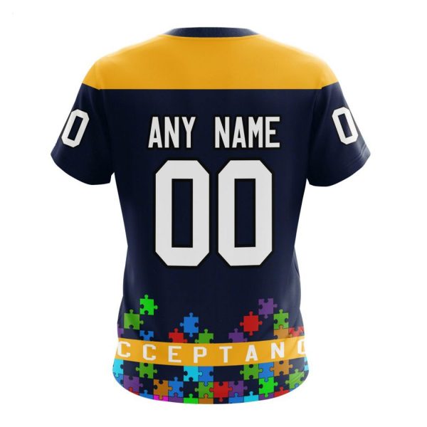 Personalized NHL St. Louis Blues Specialized Unisex Kits Hockey Fights Against Autism Hoodie