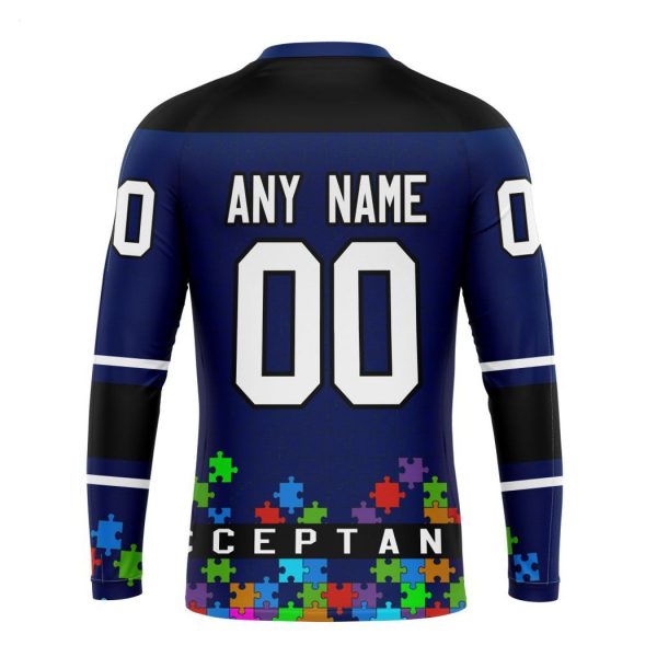 Personalized NHL Tampa Bay Lightning Specialized Unisex Kits Hockey Fights Against Autism Hoodie