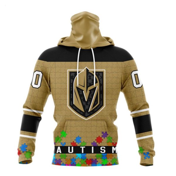 Personalized NHL Vegas Golden Knights Specialized Unisex Kits Hockey Fights Against Autism Hoodie