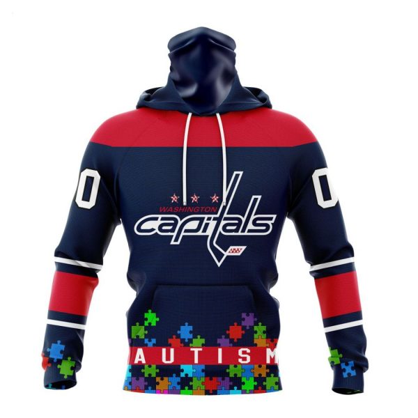 Personalized NHL Washington Capitals Specialized Unisex Kits Hockey Fights Against Autism Hoodie