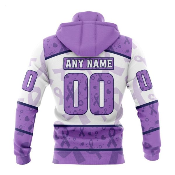 Personalized NHL Arizona Coyotes Special Lavender Fight Cancer Hoodie