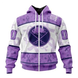 Personalized NHL Buffalo Sabres Special Lavender Fight Cancer Hoodie