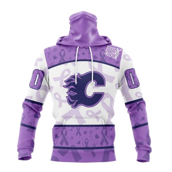 Personalized NHL Calgary Flames Special Lavender Fight Cancer Hoodie