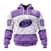 Personalized NHL Calgary Flames Special Lavender Fight Cancer Hoodie