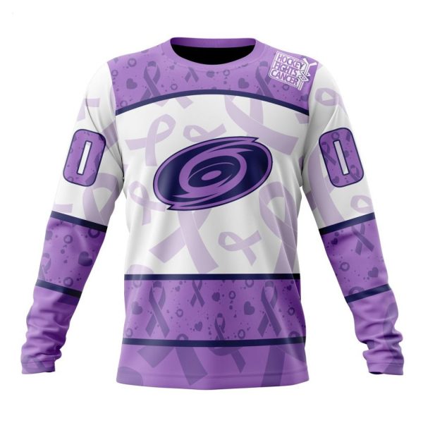 Personalized NHL Carolina Hurricanes Special Lavender Fight Cancer Hoodie