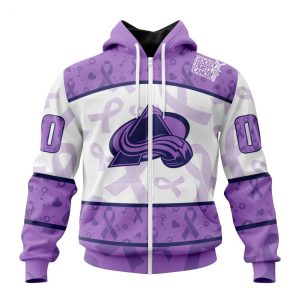 Personalized NHL Colorado Avalanche Special Lavender Fight Cancer Hoodie