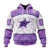 Personalized NHL Detroit Red Wings Special Lavender Fight Cancer Hoodie