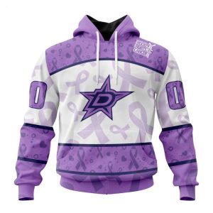 Personalized NHL Dallas Stars Special Lavender Fight Cancer Hoodie