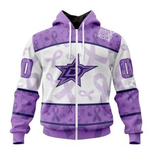 Personalized NHL Dallas Stars Special Lavender Fight Cancer Hoodie