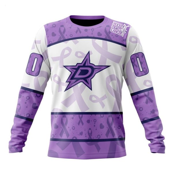 Personalized NHL Dallas Stars Special Lavender Fight Cancer Hoodie