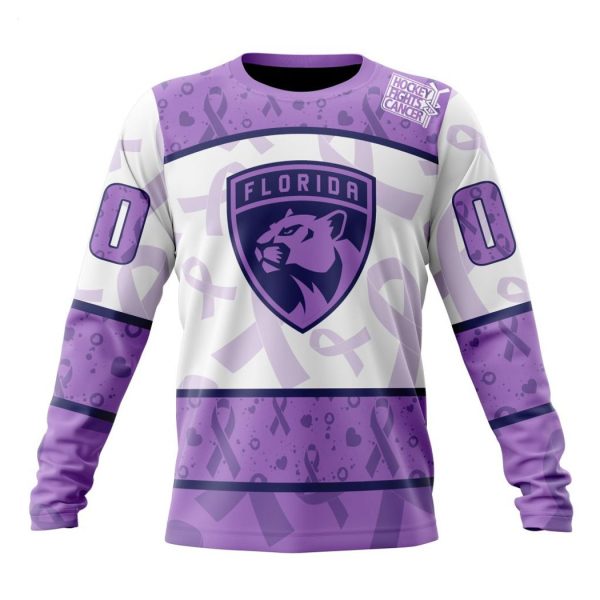 Personalized NHL Florida Panthers Special Lavender Fight Cancer Hoodie