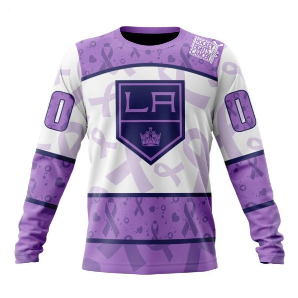 Personalized NHL Los Angeles Kings Special Lavender Fight Cancer Hoodie