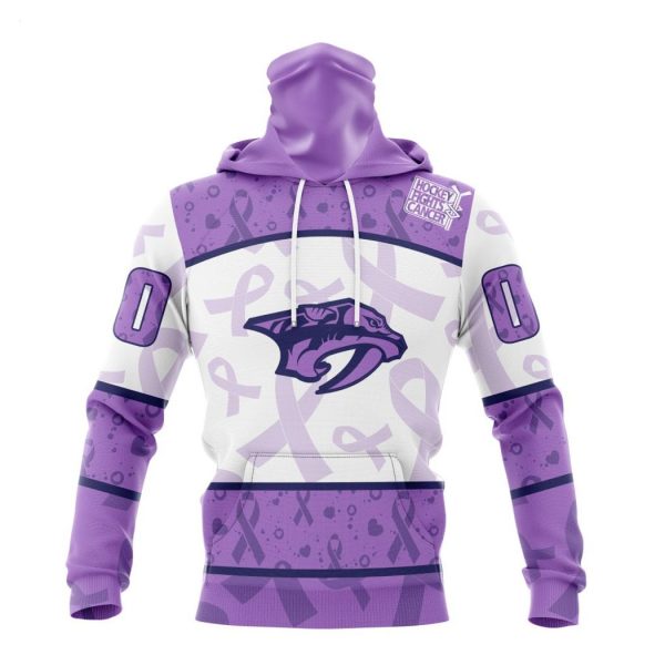 Personalized NHL Nashville Predators Special Lavender Fight Cancer Hoodie