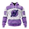 Personalized NHL Nashville Predators Special Lavender Fight Cancer Hoodie