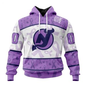 Personalized NHL New Jersey Devils Special Lavender Fight Cancer Hoodie