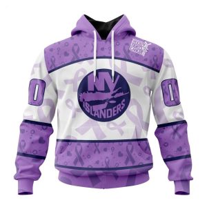 Personalized NHL New York Islanders Special Lavender Fight Cancer Hoodie
