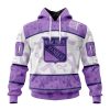 Personalized NHL New York Islanders Special Lavender Fight Cancer Hoodie