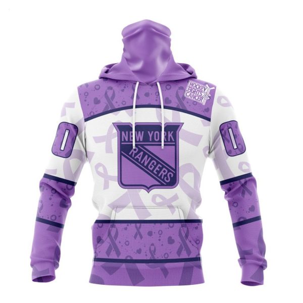 Personalized NHL New York Rangers Special Lavender Fight Cancer Hoodie