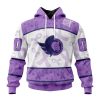 Personalized NHL New York Rangers Special Lavender Fight Cancer Hoodie