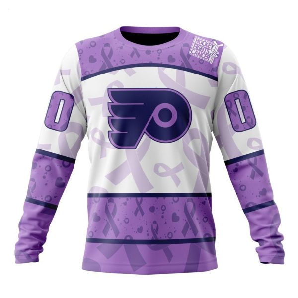 Personalized NHL Philadelphia Flyers Special Lavender Fight Cancer Hoodie