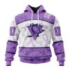 Personalized NHL Philadelphia Flyers Special Lavender Fight Cancer Hoodie