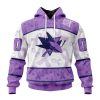 Personalized NHL Seattle Kraken Special Lavender Fight Cancer Hoodie