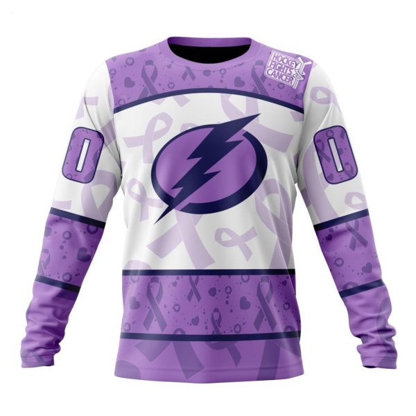 Personalized NHL Tampa Bay Lightning Special Lavender Fight Cancer Hoodie