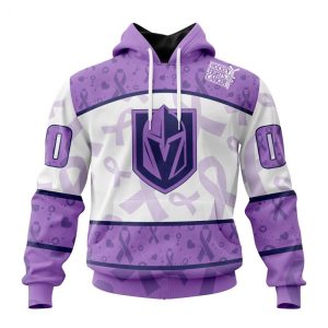 Personalized NHL Vegas Golden Knights Special Lavender Fight Cancer Hoodie