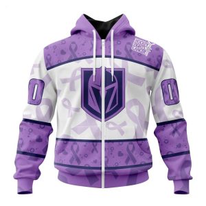 Personalized NHL Vegas Golden Knights Special Lavender Fight Cancer Hoodie