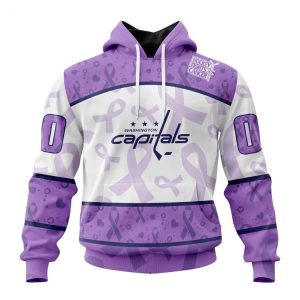 Personalized NHL Washington Capitals Special Lavender Fight Cancer Hoodie