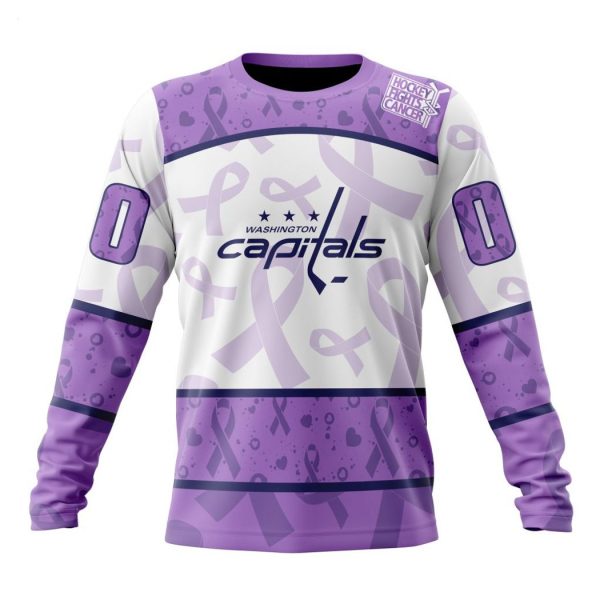 Personalized NHL Washington Capitals Special Lavender Fight Cancer Hoodie