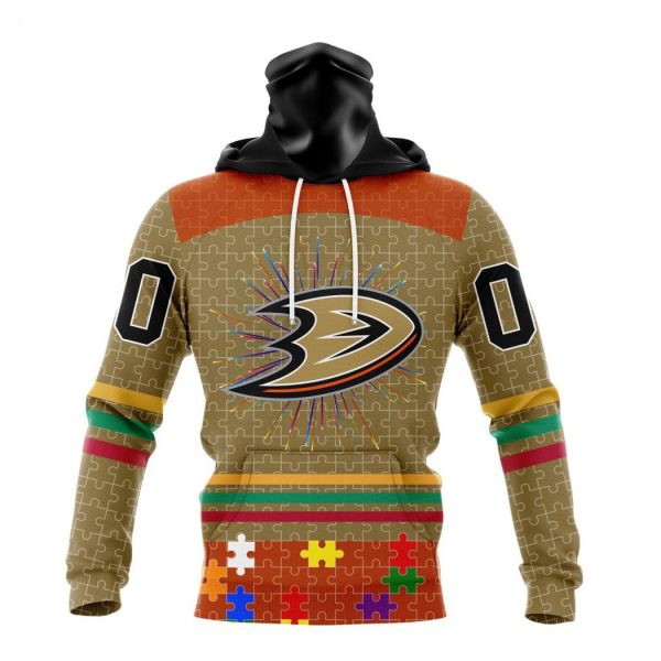 Personalized NHL Anaheim Ducks Specialized Design With Fearless Aganst Autism Concept Hoodie