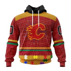 Personalized NHL Calgary Flames Special Pink October Fight Breast Cancer Hoodie