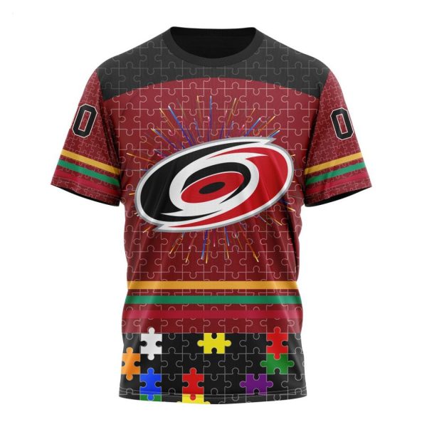 Personalized NHL Carolina Hurricanes Specialized Design With Fearless Aganst Autism Concept Hoodie