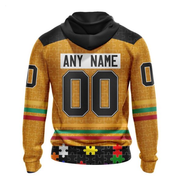 Personalized NHL Chicago BlackHawks Specialized Design With Fearless Aganst Autism Concept Hoodie