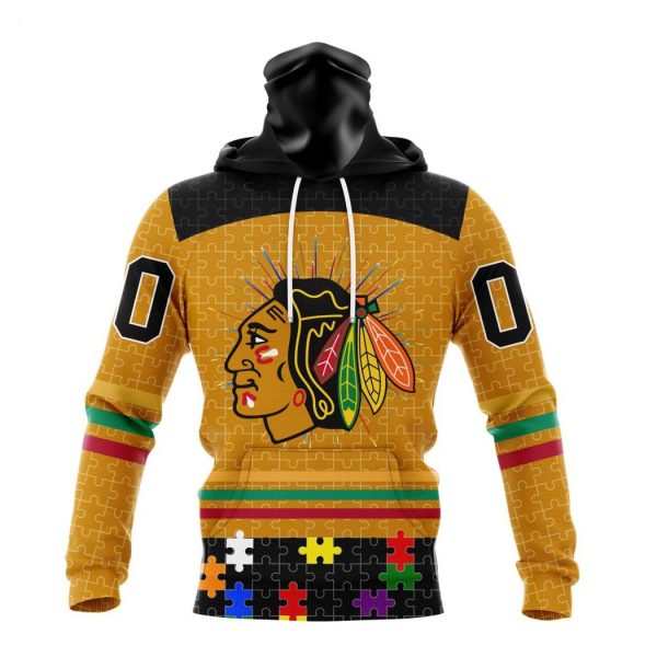 Personalized NHL Chicago BlackHawks Specialized Design With Fearless Aganst Autism Concept Hoodie