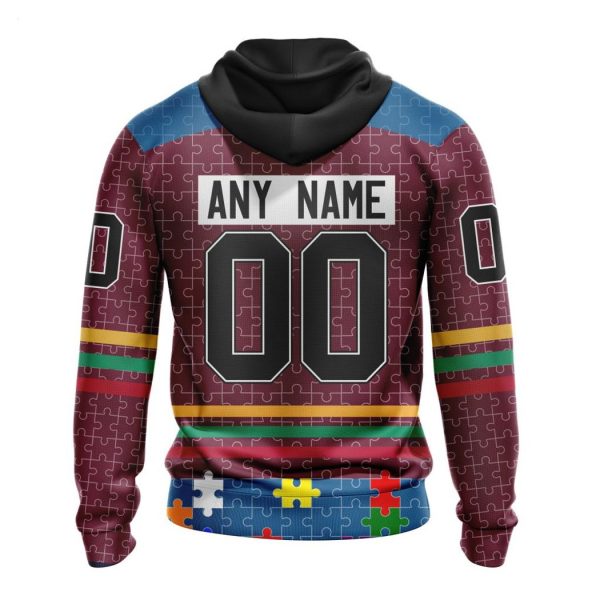 Personalized NHL Colorado Avalanche Specialized Design With Fearless Aganst Autism Concept Hoodie