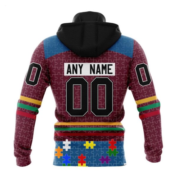 Personalized NHL Colorado Avalanche Specialized Design With Fearless Aganst Autism Concept Hoodie