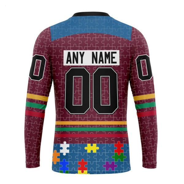 Personalized NHL Colorado Avalanche Specialized Design With Fearless Aganst Autism Concept Hoodie