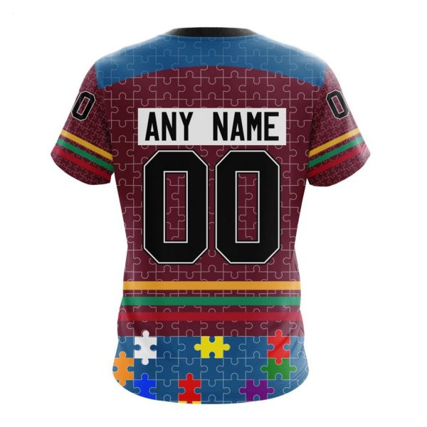 Personalized NHL Colorado Avalanche Specialized Design With Fearless Aganst Autism Concept Hoodie