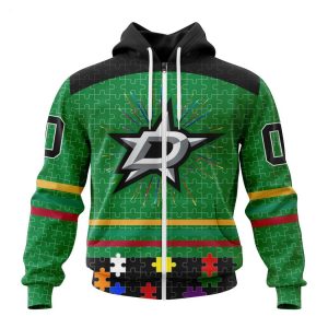 Personalized NHL Dallas Stars Specialized Design With Fearless Aganst Autism Concept Hoodie