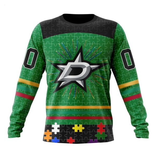 Personalized NHL Dallas Stars Specialized Design With Fearless Aganst Autism Concept Hoodie