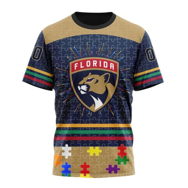 Personalized NHL Florida Panthers Specialized Design With Fearless Aganst Autism Concept Hoodie