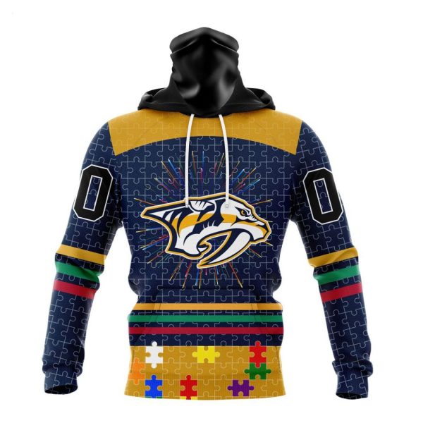 Personalized NHL Nashville Predators Specialized Design With Fearless Aganst Autism Concept Hoodie