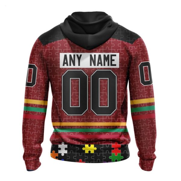 Personalized NHL New Jersey Devils Specialized Design With Fearless Aganst Autism Concept Hoodie