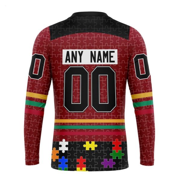 Personalized NHL New Jersey Devils Specialized Design With Fearless Aganst Autism Concept Hoodie